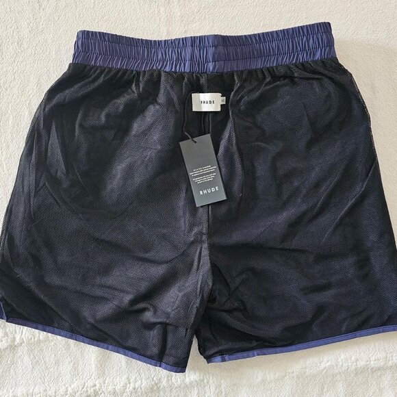 Rhude Men's Navy and Blue Swim-briefs-shorts - Picture 7 of 8